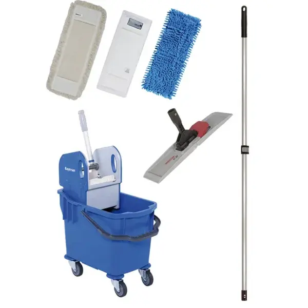 Reinigungswagen Bayersan 25 L mit Presse im SET - Reinigungswagen