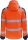 Vizwell Warnschutz-Softshelljacke leuchtorangegelb/marineblau
