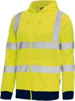 Vizwell Warnschutz-Sweatjacke leuchtgelb