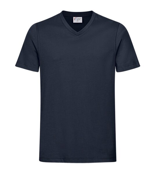 FaPak Collection Workwear T-Shirt V-Neck marineblau