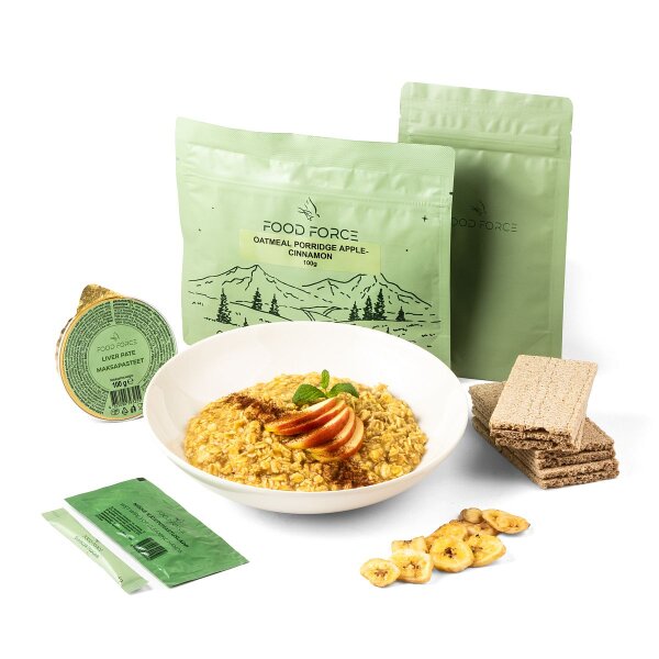 FoodForce Haferbrei-Apfel Zimt Frühstücksration