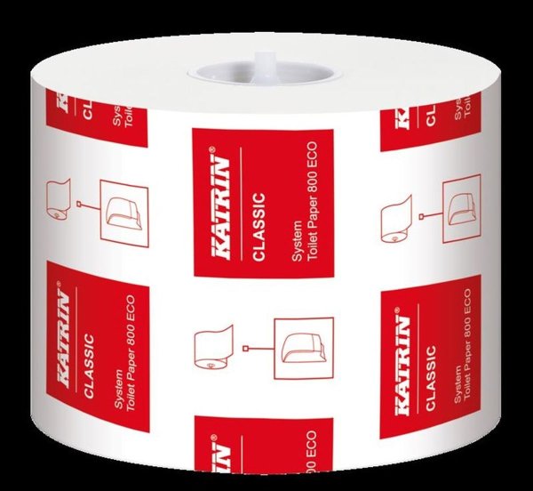 Katrin Classic System Toilet 800 ECO 2-Lagig (36 Rollen/Karton) - Toilettenpapier
