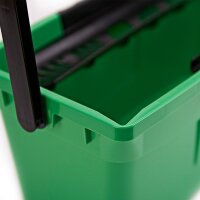 Unger QB12B Glasreinigungseimer mit Ablagen grün 12 L