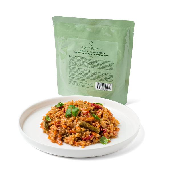 FoodForce Chicken mit Gemüse Wok und Reis 300g