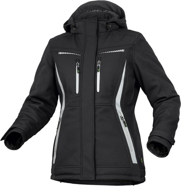 Leibwächter Winter-Softschelljacke schwarz