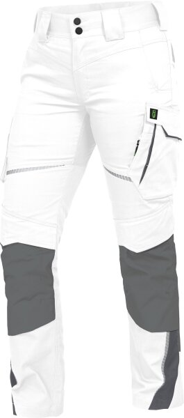Leibwächter Bundhose Flex-Line - Arbeitshose Women weiß-grau