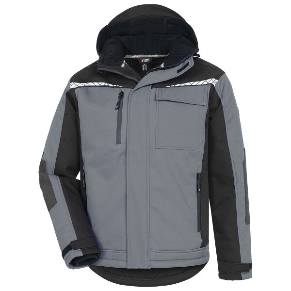 Nitras Motion Tex Plus - Wintersoftshelljacke grau/schwarz