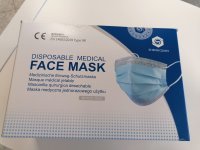 Medizinischer Mund-Nasen-Schutz 3lg.(VE50) -...