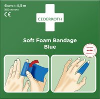 Cederroth Soft Foam Bandage blau - Wundverband