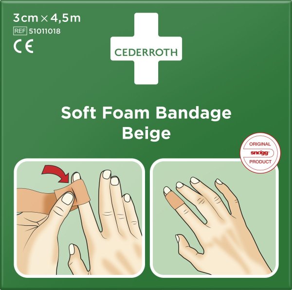 Cederroth Soft Foam Bandage beige - Wundverband