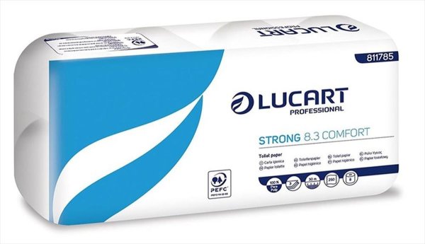 Lucart Strong Comfort 250 9x8 Rollen - Toilettenpapier