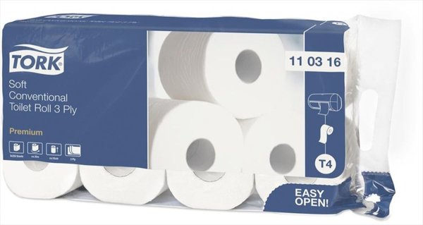 Tork Premium Toilettenpapier 250 Blatt 3- lagig 72 Rollen - Toilettenpapier