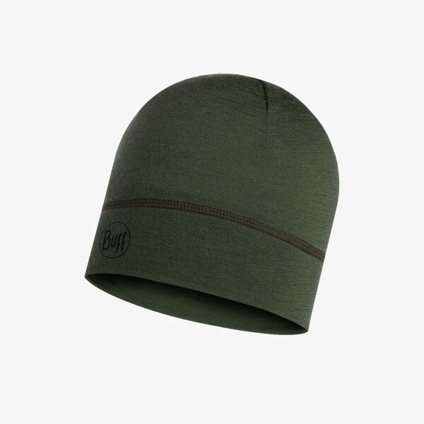 Buff Merino Wool Hat Solid Navy - M&uuml;tze 
