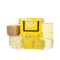 New Pig Essentials Chemie-Notfallkit - Rollcontainer mit Klappt&uuml;r