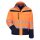 Nitras Motion Tex VIZ Plus - Warnschutz-Winter-Softshelljacke neonorange/marineblau
