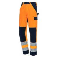 Nitras Motion Tex VIZ  - Warnschutz Arbeitshose orange