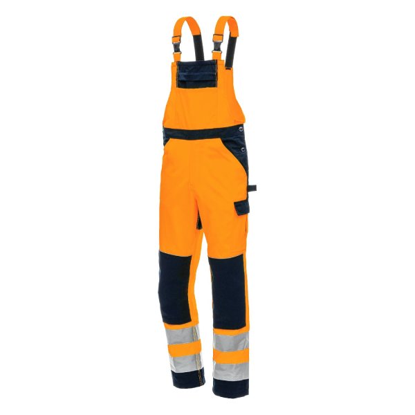 Nitras Motion Tex VIZ  - Warnschutz Latz-Arbeitshose Men