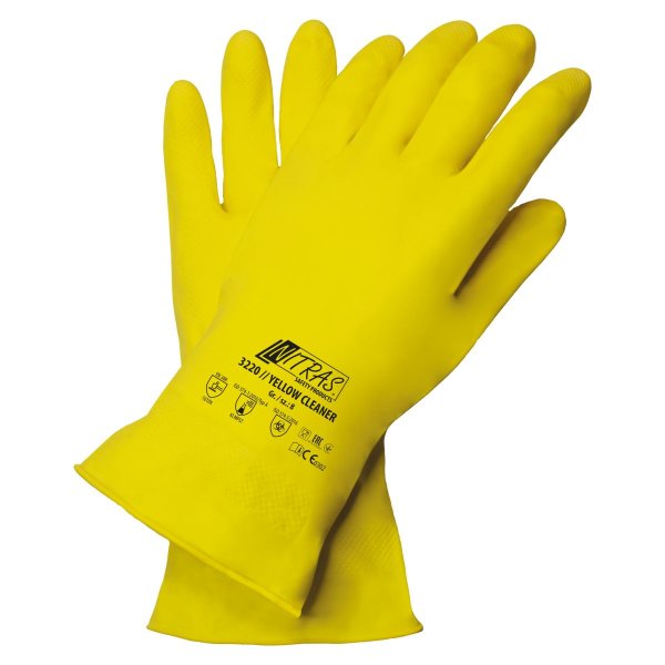 Nitras Yellow Cleaner Latexl-Handschuh 3220 - Chemiekalienschutzhandschuhe