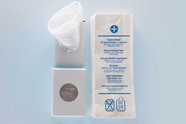 PE Damenhygienebeutel weiß 25 Boxen a´ 30St. - Hygienebeutel