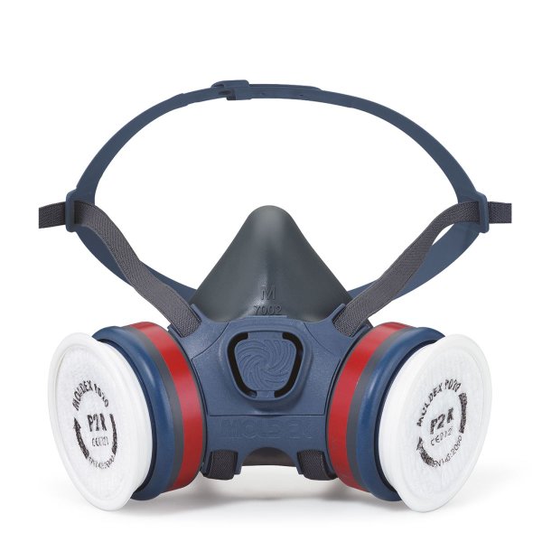 Moldex Atemschutzbox Halbmaske mit Manschetten-Filteranschluss - Gasmaske