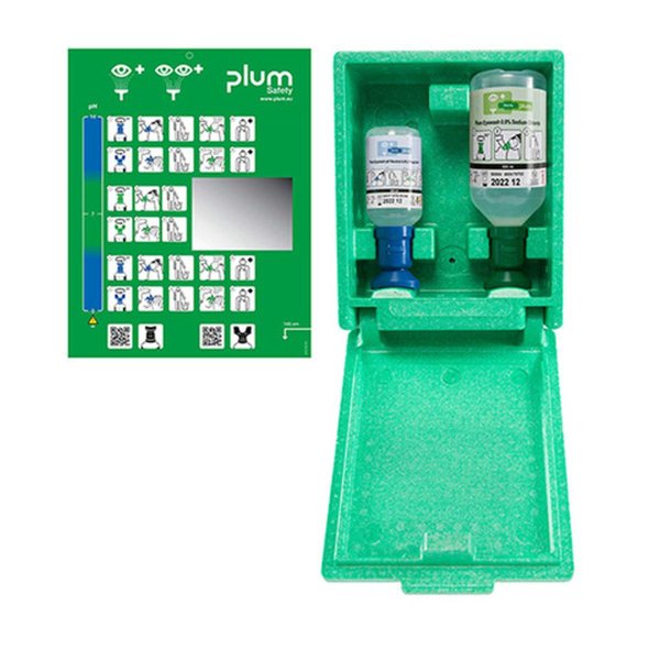 Plum Augenspülwandbox 200ml pH Neutral + 500ml Duo - Augenspülung Kombi Box