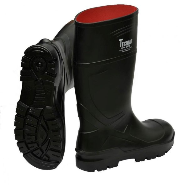 Techno Boots PU-Stiefel S5 schwarz