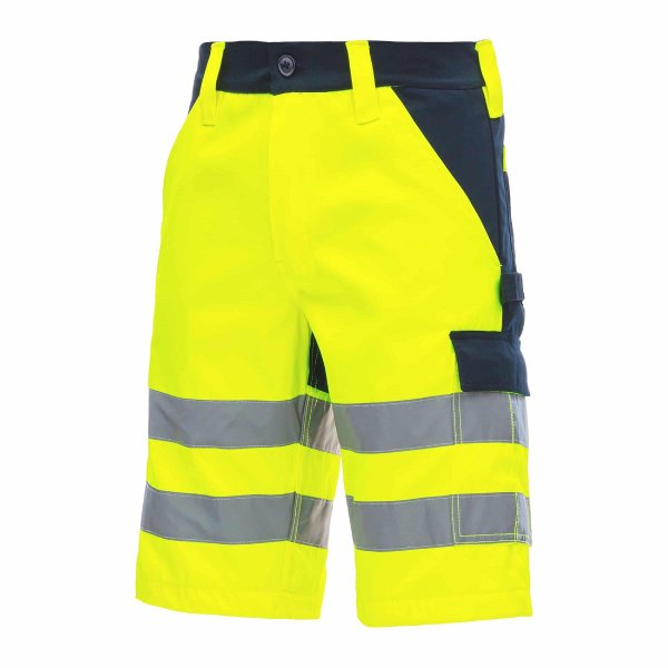 Nitras Motion Tex VIZ Short  - Warnschutz Arbeitshose Kurz