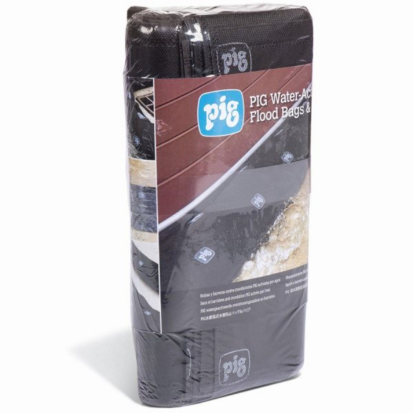 New Pig Wasseraktivierte Hochwassersäcke - Hochwasserschutz (VE36)