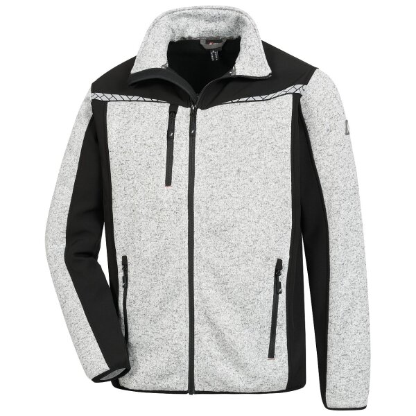 Nitras Motion Tex Plus - Strick-Softshelljacke hellgrau