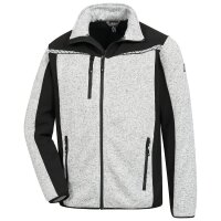 Nitras Motion Tex Plus - Strick-Softshelljacke hellgrau