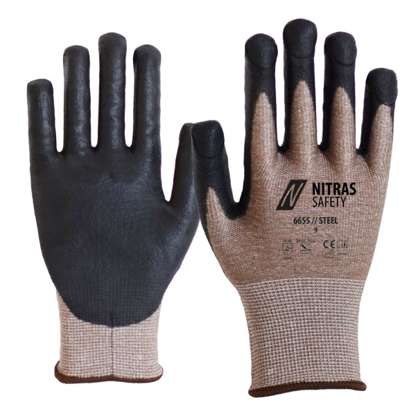 Nitras Steel 6655 - Schnittschutzhandschuh