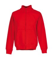 FaPak Collection Stehkragen Sweat Jacke - rot