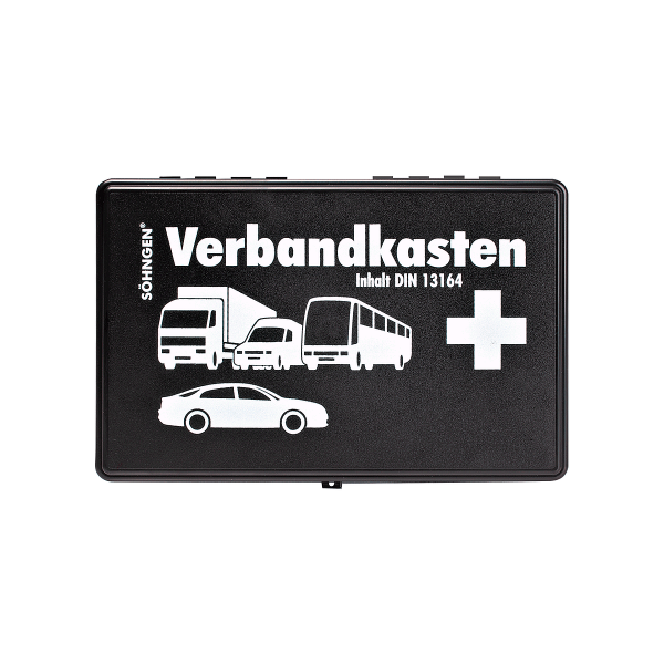 Söhngen KFZ-Verbandskasten KU schwarz m. Füllung Standard DIN 13164