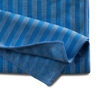 Mikrofasertuch Borstenstreifen blau 40x40cm - Mikrofasertuch
