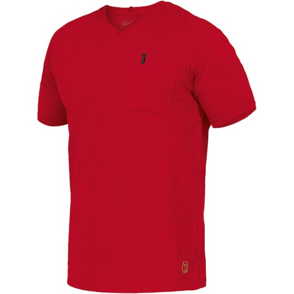 Leibwächter Flex Line T-Shirt Uwe V-Neck rot