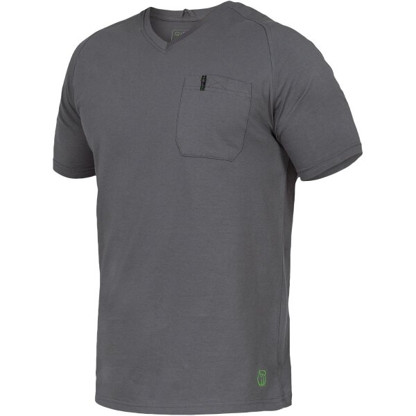 Leibwächter Flex Line T-Shirt Uwe V-Neck grau